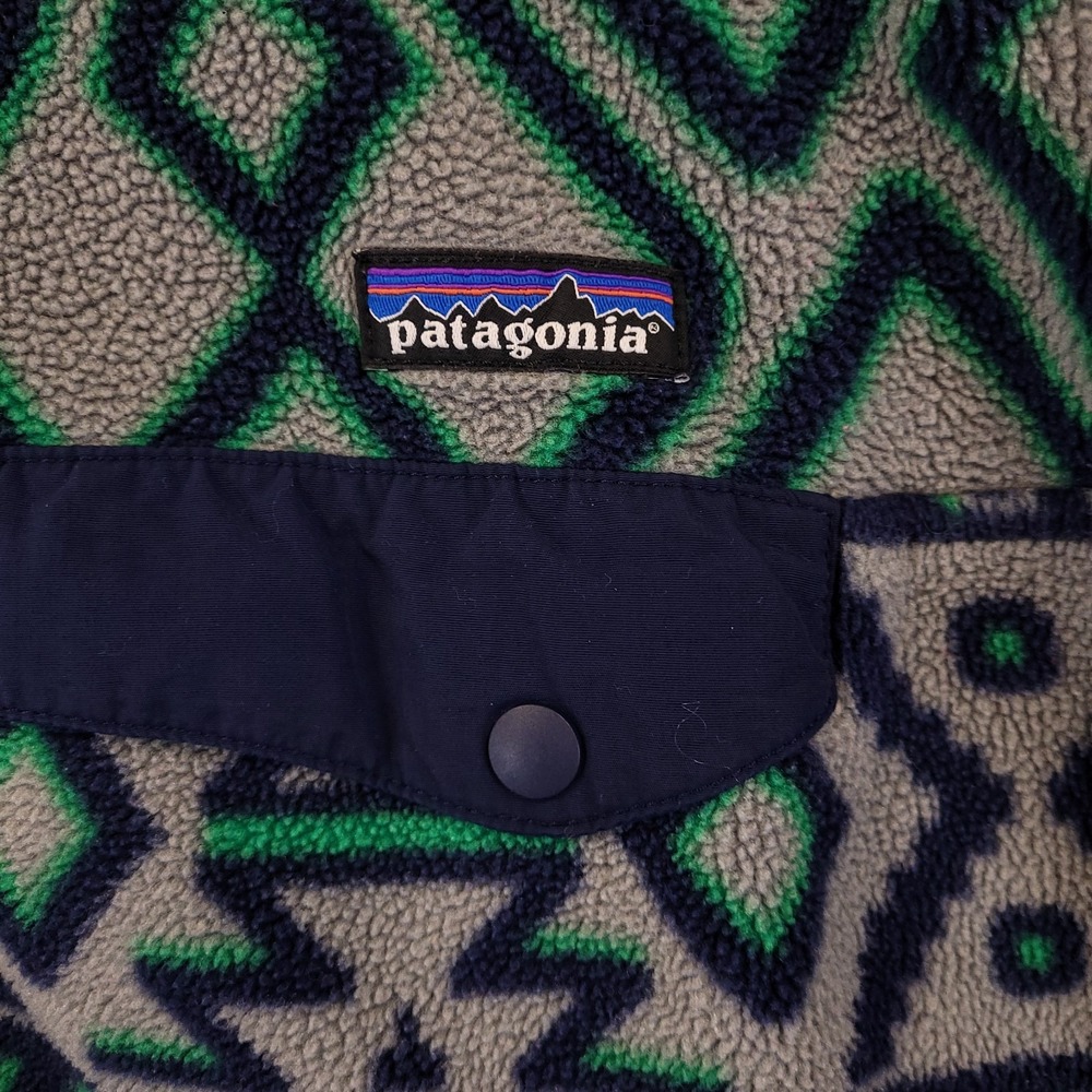 Patagonia Synchilla Snap T Fleece Pullover Mens Medium Aztec Southwestern Tribal - Picture 4 of 9
